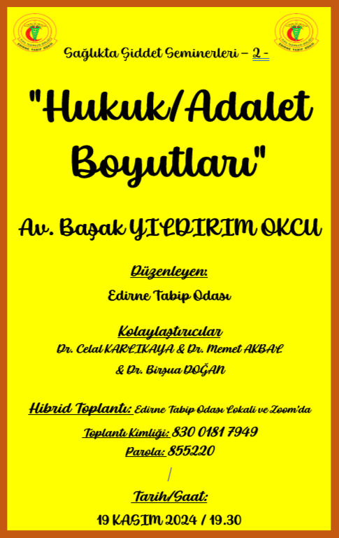 Seminer afişi / görseli